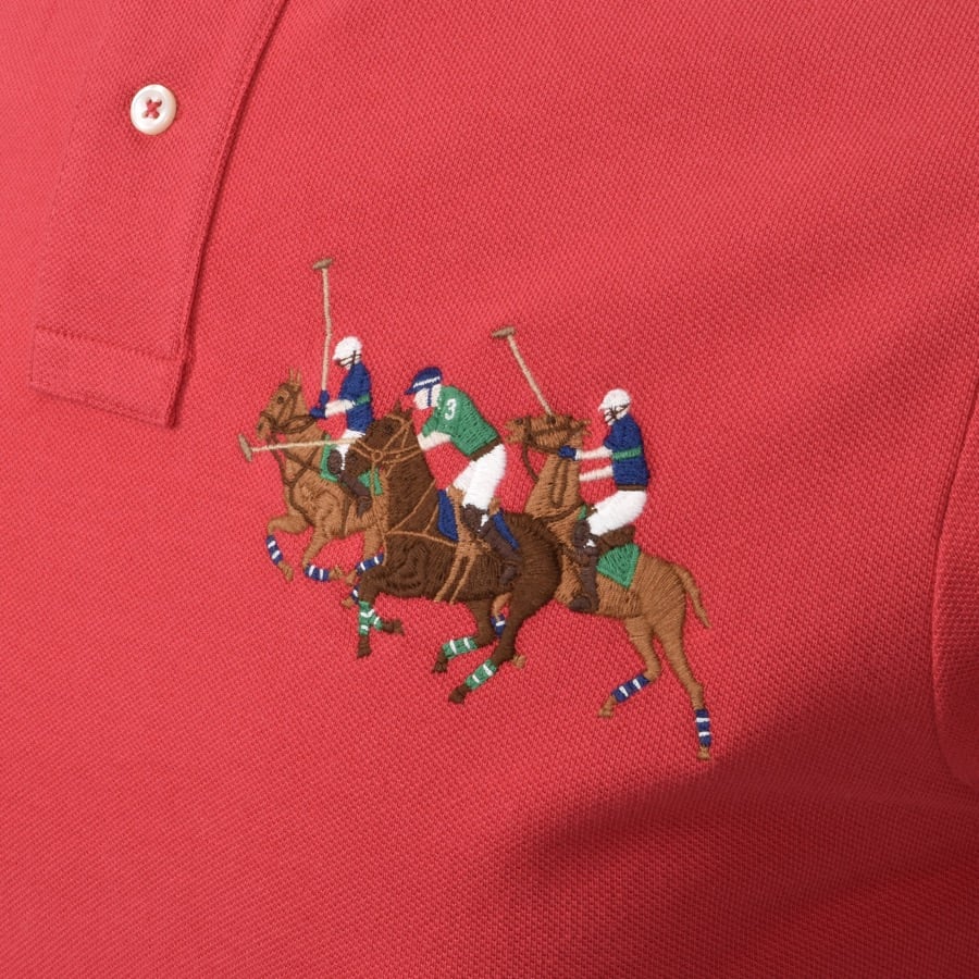 Alternative Image for ProductRalph Lauren Basic Mesh Polo T Shirt Red3